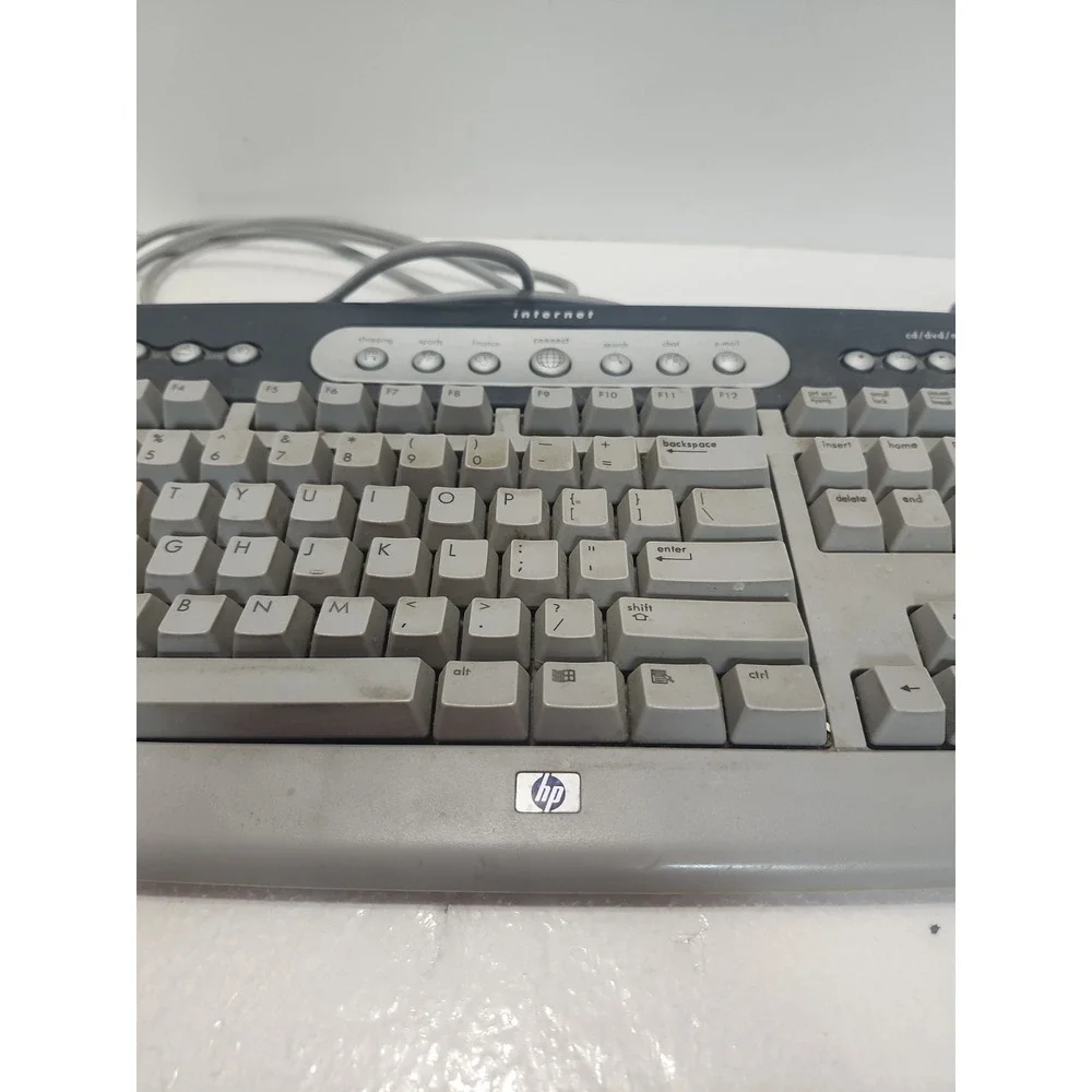 Vintage HP Internet Wired Computer Keyboard‎ Model 5181 PS/2